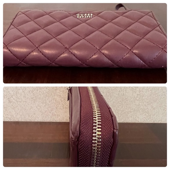 Guess Purse and Wallet Quilted Purse & Wristlet Wallet Matching bag & wallet - Picture 10 of 14